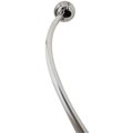 Clean All 50 in. To 72 in. Brushed Nickel Curved Shower Rod CL2595758